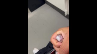 Quick Jack Off Session At Work PT 2 (Public Restroom)