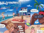 Preview 1 of The Dawson's Beach Trip - BBC Lifeguard Anal Fuck Cuckold's Wife on crowded public beach