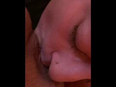 Watch Me Suck Her Sexy Swollen Clit Up Close