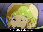 Preview 5 of The Legend Of Zelda Porn Parody - Zelda & Ganon Fucking Animation (Hard Sex) (Hentai Uncensored)