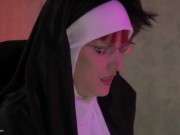 Preview 3 of Steamy Religious Fuck Session For Horny Nun And Aroused Priest Getting It On In Prayer