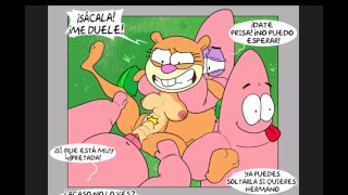 Patricio fucks Arenita in the pussy with his big cock - spongebob