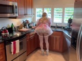 Sasha Star | Sissy Maid in Kitchen Cleaning