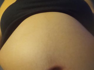 belly rub, round belly, fetish, solo female