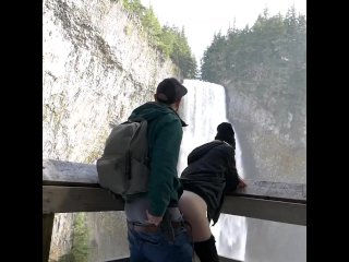 horny hiking, exhibitionist, hiking, small tits