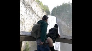 Fucking In The Open Before A Waterfall