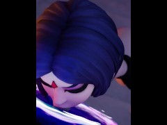 Raven in the Stairs Dimension - Screenshot 5 of 16 - Blowjob