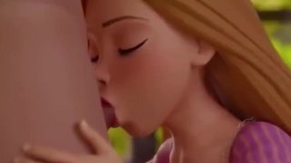 Hentai Rapunzel Deepthroat Blowjob 3D