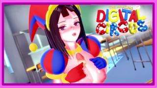 Pomni From The Amazing Digital Circus Performs An Intense Handjob For You