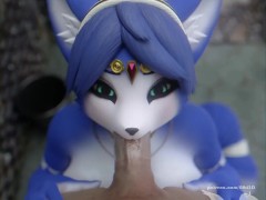 Krystal Fox Blowing Huge Cock POV