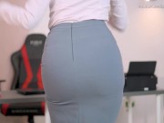 Preview 2 of SEXY WOMAN BOSS MASTURBATION IN THE OFFICE