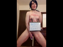 Humiliating dance for an attention whore