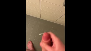 Hotel Shower masturbation cum