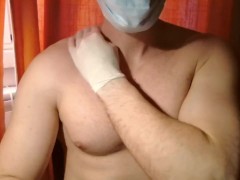 asmr massage with latex gloves and mask - Screenshot 1 of 16 - Medical Mask