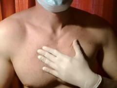 asmr massage with latex gloves and mask - Screenshot 10 of 16 - Surgical Gloves