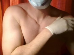 asmr massage with latex gloves and mask - Screenshot 14 of 16 - Doctor Gloves