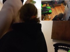 Heather Kane Edges Him so Hard he Cums All Over the Room!