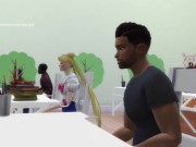 Preview 4 of [TRAILER] SAILOR MOON CHEATING ON BOYFRIEND WITH TWO CLASSMATES