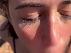 Looking at you while you cum in my mouth