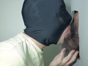 Preview 3 of Straight male with a very hairy cock comes to the gloryhole for the first time to give me milk.