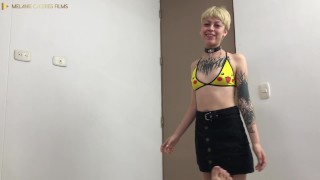 my stepsister's whore arrives horny from a party and wants me to fuck her