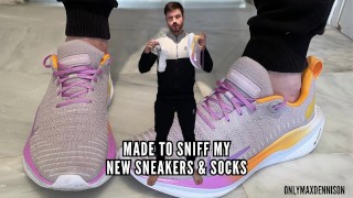 Made to sniff my new sneaker & socks