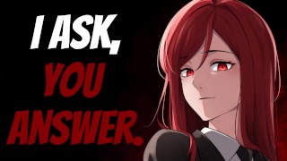 I Ask You Answer Hard Fdom Interrogation ASMR Roleplay Prisoner And Commander