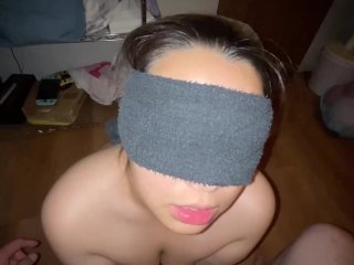 amateur, japanese, deepthroat, blindfold
