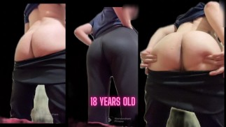 Идеальная попка и узкие штаны.