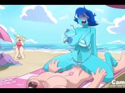 Preview 6 of Steven and Lapis Lazuli Have Sex on a Public Beach While Everyone Watches