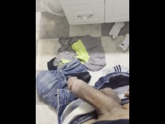 Washroom Masturbation with Brown Boy