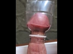 Cock Suction Stuck in a Plastic Juice Container Pt.2