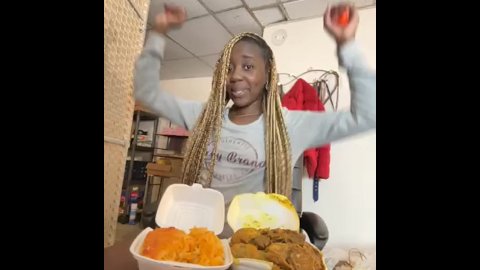 ASMR/ Patois: Alliyah Alecia Munching, Eats Jamaican Macaroni and Cheese - Mukbang Eating Show!!!!