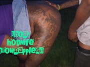 Preview 4 of Ebony Hotwife brownapple69 Fucks BBC raw at Chicago Lakefront.