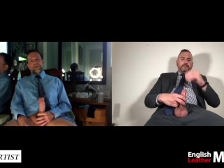 Two Business Men Discuss Humiliating a Chastity Employee and Stroke Big Dicks Verbal Humil PREVIEW