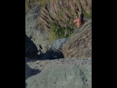 Public Shower at NUDE Beach with Voyeurs