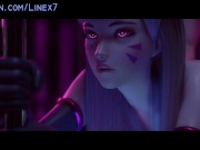 Preview 1 of DVA FUCKED IN THE STRIP CLUB HENTAI
