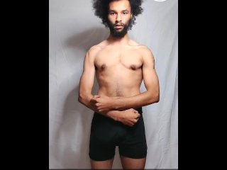 muscular men, vertical video, 60fps, solo male