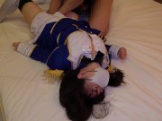 Preview 2 of Anime cosplay woman gets multiple orgasm 1 foreplay uma musume