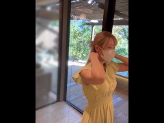 温泉でこっそりオナニーして絶頂する美女/日本人/素人 - Screenshot 1 of 16 - Japanese
