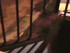 Midnight Stroke from Beach Hotel Balcony