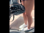 Preview 2 of Sexy Student Picked Up and Masturbated in the Car
