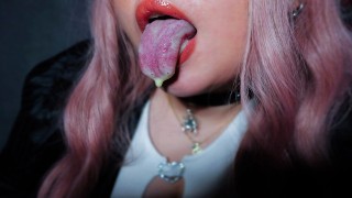 ASMR WET TONGUE PLAY LICKING FOR DEEP RELAXATION EARS EATING FEET