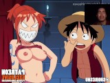 Nami tries to take Luffy's treasure and ends up getting fucked and filled with cum uncensored remake