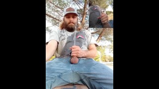 Pissing and Cumming all over myself in public