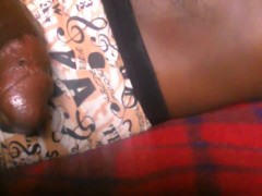 BIG BALLS😛😛 AFRICAN MONSTER DICK MASTURBAKING UNTIL CUMSHOT