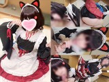 ❤️Vtuber maid uniform cosplaying femdom handjob,blowjob and cowgirl raw sex creampie POV videos.