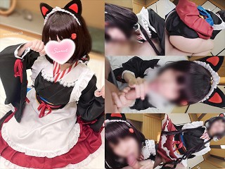 ❤️vtuber Maid Uniform Cosplaying Femdom Handjob,blowjob and Cowgirl Raw Sex Creampie POV Videos.