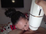 Preview 1 of My Chubby Wife catches me masturbating, ends up fucking and cum in Mouth