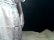 Preview 1 of Anime Cosplay Sissy Maid Crossdresser shows off for the camera